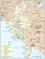 Un Myanmar - Mapsof.Net Map