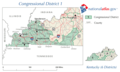 United States House of Representatives, Kentucky District 1 Map - Mapsof.Net Map