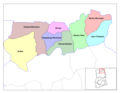 Upper East Ghana Districts - Mapsof.Net Map