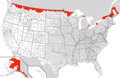 Us Canada Border Counties - Mapsof.Net Map