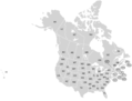 Usa And Canada With Names Natural - Mapsof.Net Map