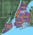 Usgs Photo Five Boroughs Manhattan - Mapsof.Net Map