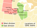 Ushl Team Locations - Mapsof.Net Map
