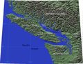 Vancouver Island Relief 1 - Mapsof.Net Map