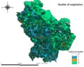 Vegetation Physical Map of Basilicata - Mapsof.net