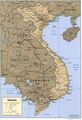 Vietnam Shaded Relief - Mapsof.Net Map