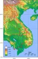 Vietnam Topography - Mapsof.Net Map