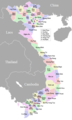 Vietnameseprovincesmap - Mapsof.Net Map