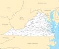 Virginia County Map - Mapsof.Net Map