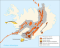 Volcanic System of Iceland Map Fr - Mapsof.Net Map
