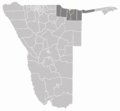 Wahlkreis Rundu Stadt In Kavango - Mapsof.Net Map