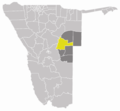 Wahlkreis Steinhausen In Omaheke - Mapsof.Net Map