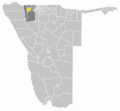 Wahlkreis Tsandi In Omusati - Mapsof.Net Map