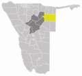 Wahlkreis Tsumkwe In Otjozondjupa - Mapsof.Net Map