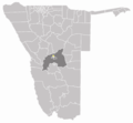 Wahlkreis Wanaheda In Khomas - Mapsof.Net Map