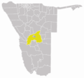 Wahlkreis Windhoek Land In Khomas - Mapsof.Net Map