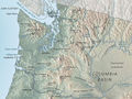 Washington Physical Map - Mapsof.Net Map