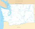 Washington Rivers And Lakes - Mapsof.Net Map