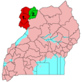West Nile Subregion - Mapsof.Net Map