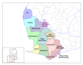 Western Ghana Districts - Mapsof.Net Map