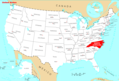 Where Is North Carolina Located - Mapsof.Net Map