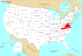 Where Is Virginia Located - Mapsof.Net Map