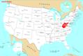 Where Is West Virginia Located - Mapsof.Net Map