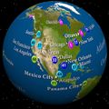 Worldtempsonglobe - Mapsof.Net Map