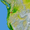 Wpdms Nasa Topo Columbia River Gorge - Mapsof.Net Map