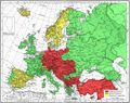 Wwi Alliances Europe 1914 Map - Mapsof.Net Map