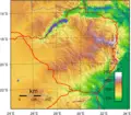 Zimbabwe Topography - Mapsof.net