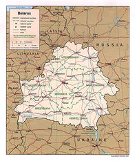 Belarus Political Map 1997