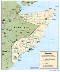 Map Somalia