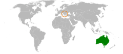 Australia Kosovo Locator 1