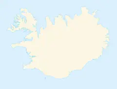 Blank Map of Iceland