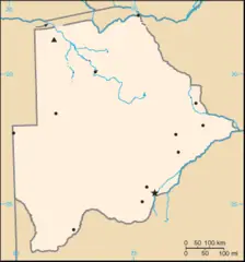Botswana Map Notext