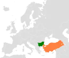 Bulgaria Turkey Locator