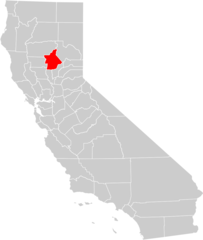 California County Map (butte County Highlighted)