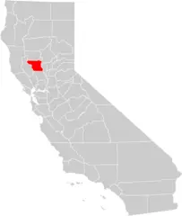 California County Map (colusa County Highlighted)