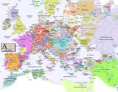 Europe Map 1300
