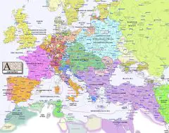 Europe Map 1700