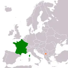 France Kosovo Locator