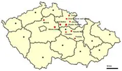 Location of Dowry Towns In the Czech Republic