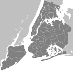 Neighbourhoods New York City Map