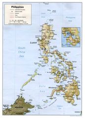 Physical Philippines Map
