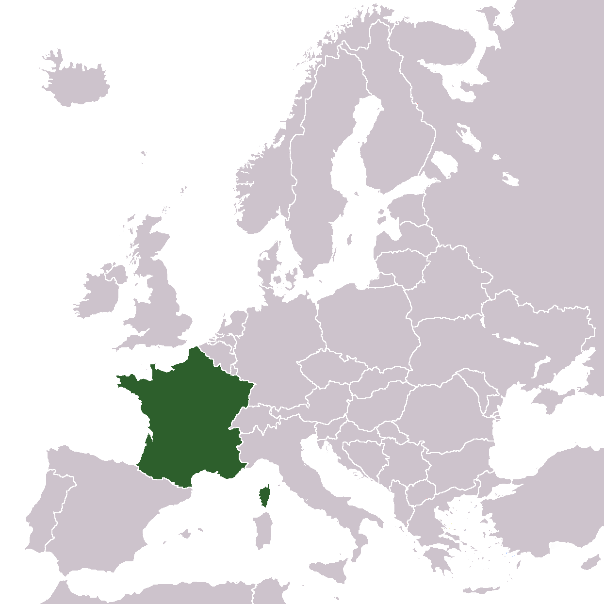 Europe Location France - MapSof.net