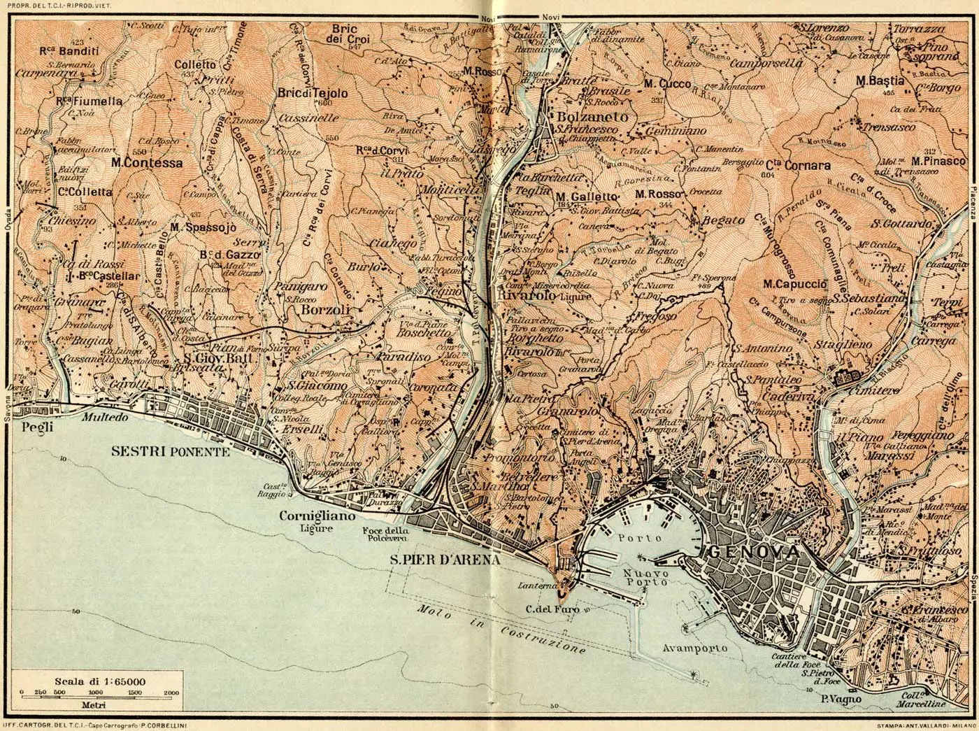 Genoa Historical Map 2 • Mapsof.net