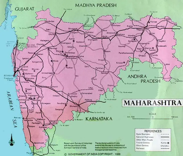 Maharashtra Map Map Of Maharashtra State Of India Pri - vrogue.co