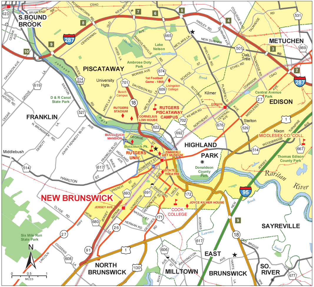 New Brunswick River Map