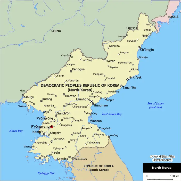 Где находится северная корея на карте мира - 88 фото